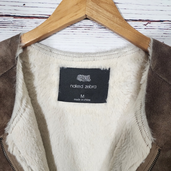 Naked Zebra Vegan Sued Jacket - Picture 6 of 7